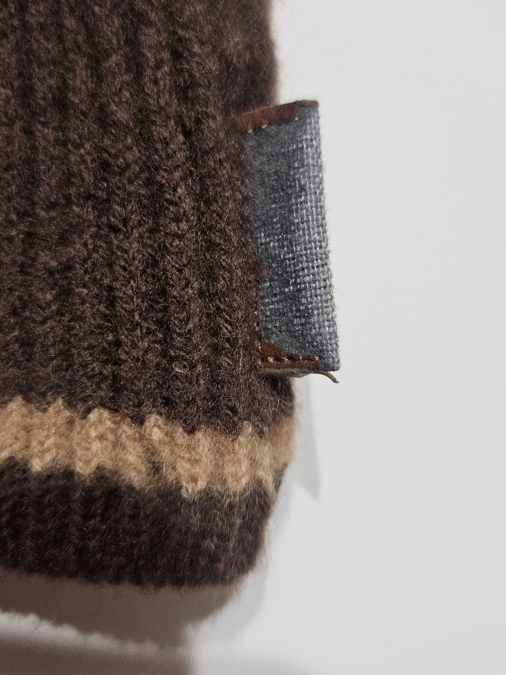 Coach Brown Knit Beanie Hat One Size Pre-Owned - Picture 6 of 7